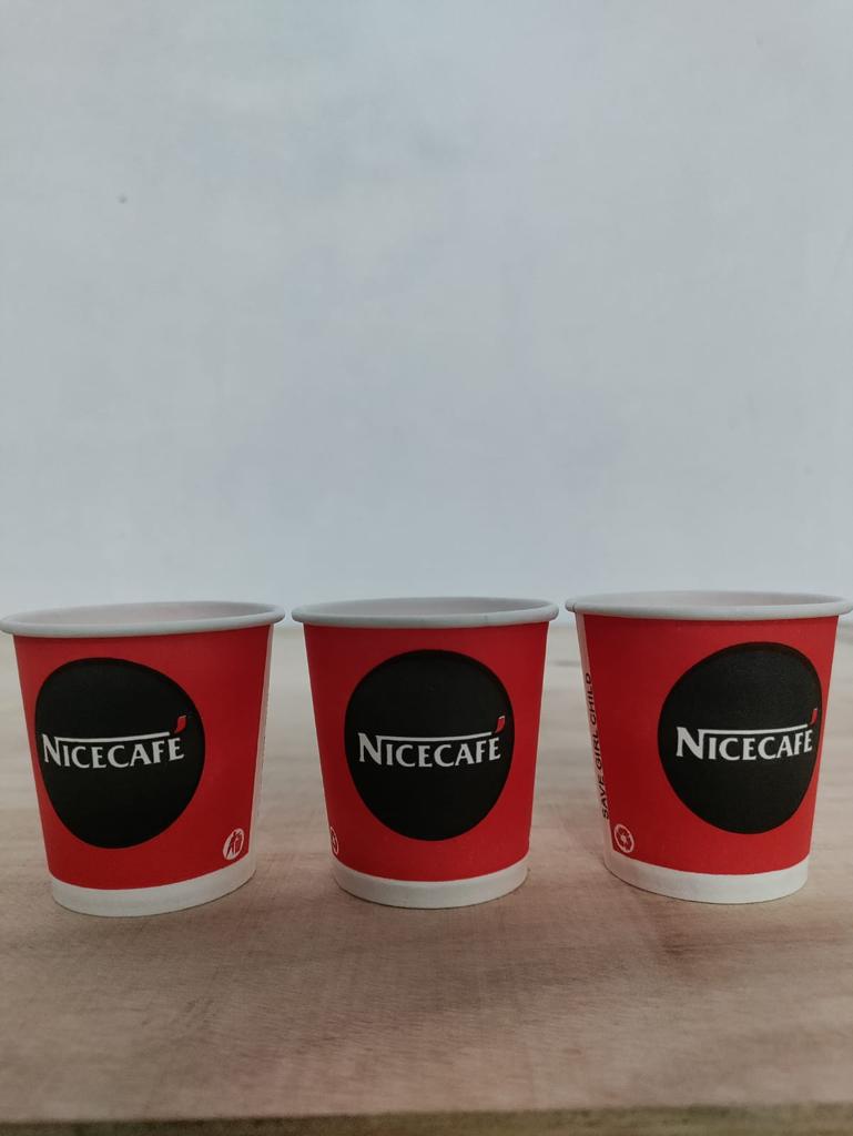Paper Coffee Cup 90ml Disposable (Pack of 30, Multi Color)