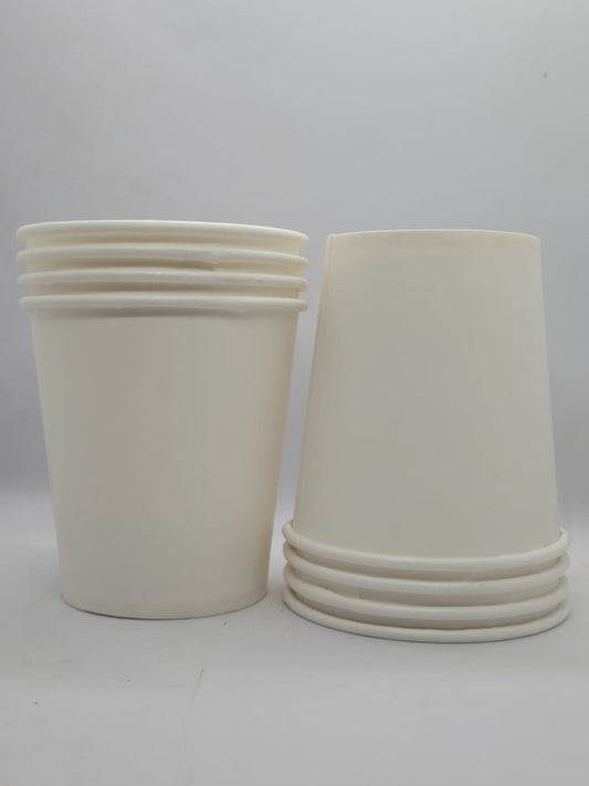 Disposable white glass/ cups for water, Pack of 49 -Pieces - 200 ml