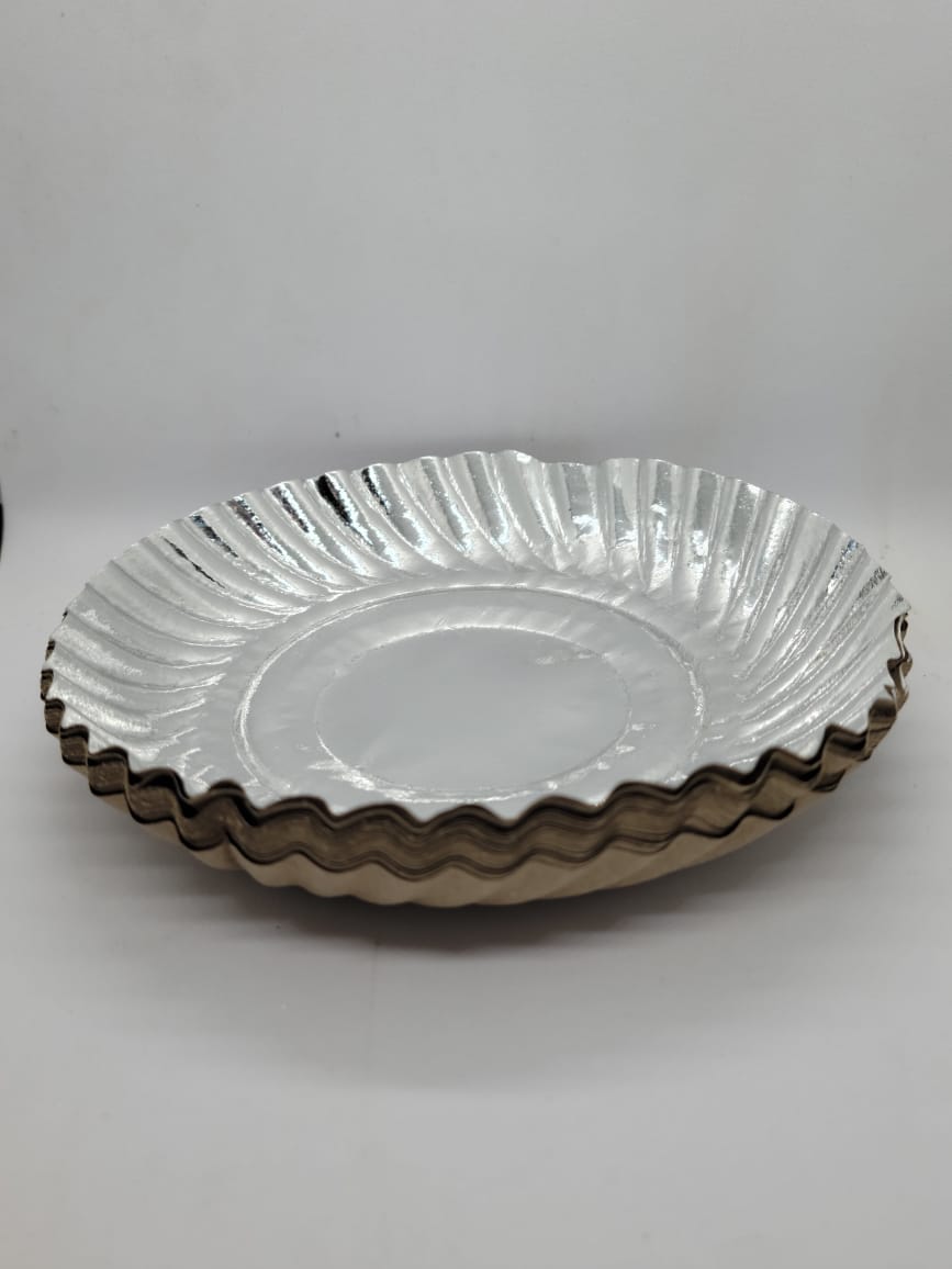 Small Paper Plate at Rs 10/piece, Silver Paper Dish in Una