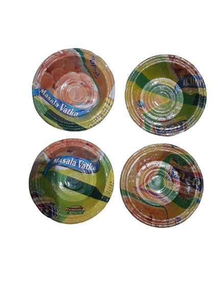 Disposable Multi Colour Paper Bowl/ Dona's - (Pack of 50 )
